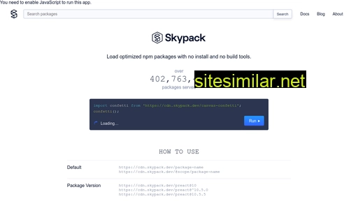 skypack.dev alternative sites