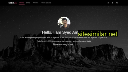 syedamanat.dev alternative sites