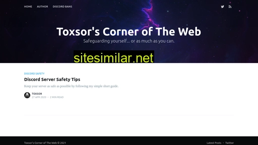 Toxsornetworks similar sites