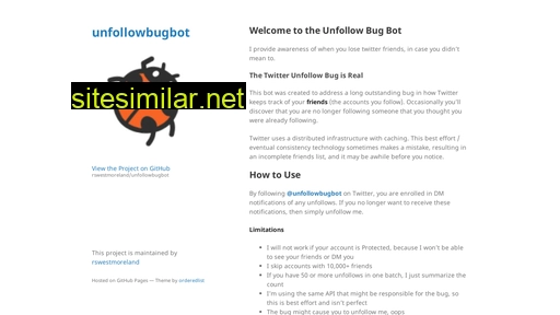 unfollowbug.dev alternative sites