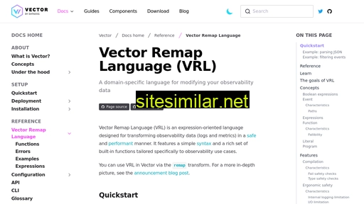 vector.dev alternative sites