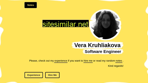 verakruhliakova.dev alternative sites