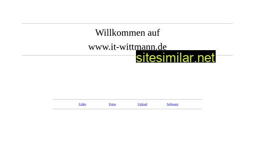 wittmann.dev alternative sites