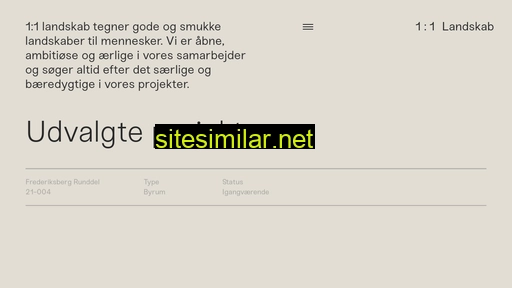 1til1landskab.dk alternative sites