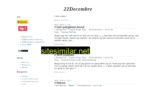 22december.dk alternative sites