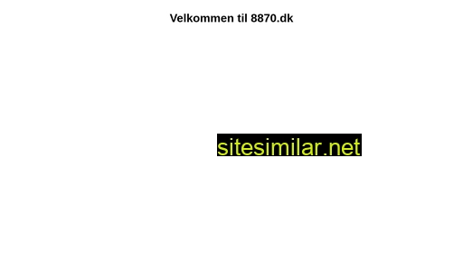 8870.dk alternative sites