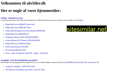 abcbiler.dk alternative sites