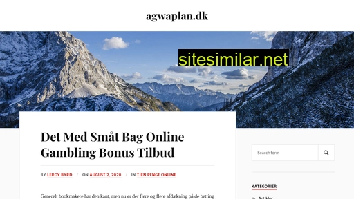agwaplan.dk alternative sites