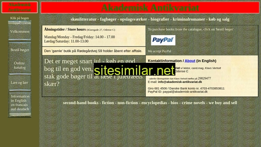 akademisk-antikvariat.dk alternative sites