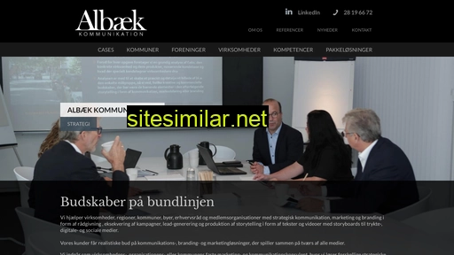 albaekkommunikation.dk alternative sites