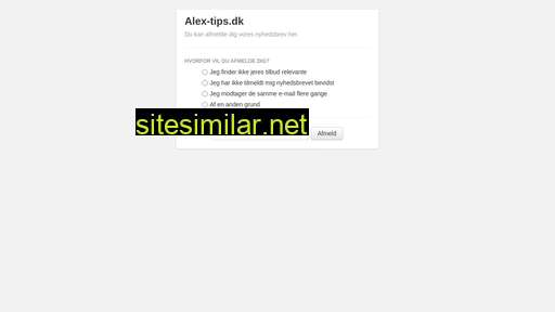 alex-tips.dk alternative sites