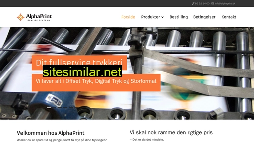 alphaprint.dk alternative sites