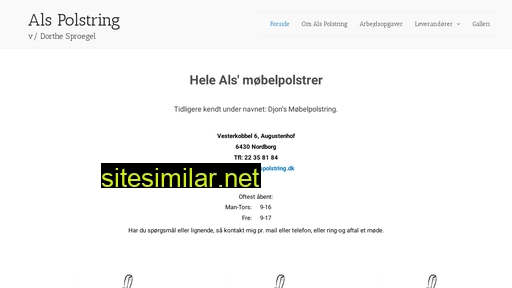 alspolstring.dk alternative sites