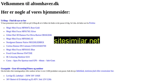 altomhaver.dk alternative sites