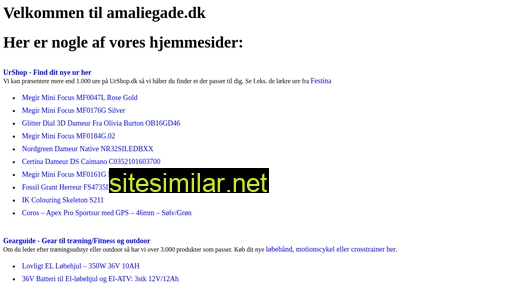 amaliegade.dk alternative sites