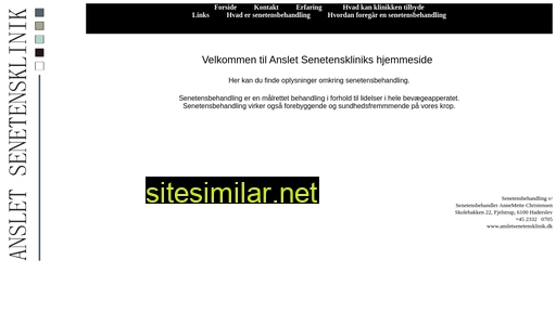 ansletsenetensklinik.dk alternative sites