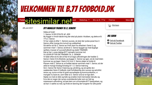 b77fodbold.dk alternative sites