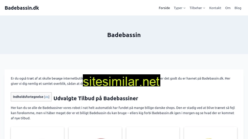 badebassin.dk alternative sites