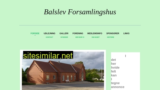 balslevforsamlingshus.dk alternative sites