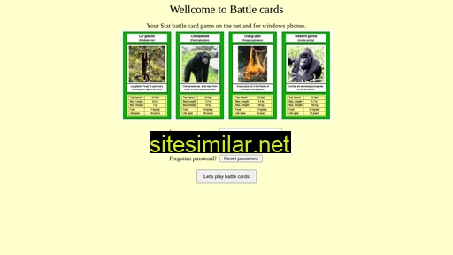 Battlecards similar sites
