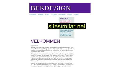 bekdesign.dk alternative sites