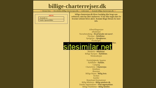 billige-charterrejser.dk alternative sites