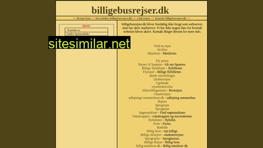 billigebusrejser.dk alternative sites