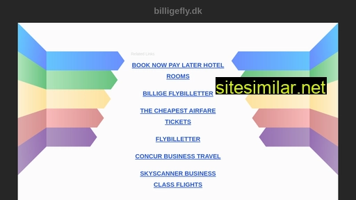 billigefly.dk alternative sites