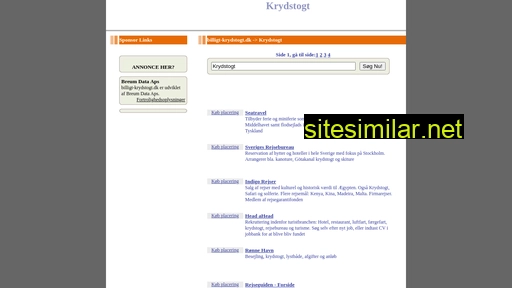 billigt-krydstogt.dk alternative sites