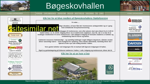 boegeskovhallen.dk alternative sites