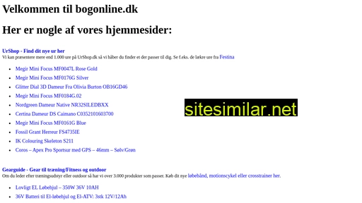 bogonline.dk alternative sites