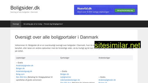 boligsider.dk alternative sites