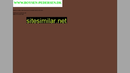 boysen-pedersen.dk alternative sites
