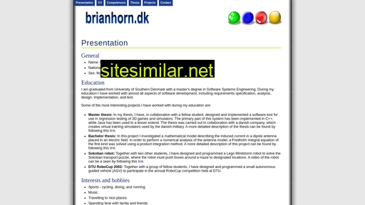 brianhorn.dk alternative sites