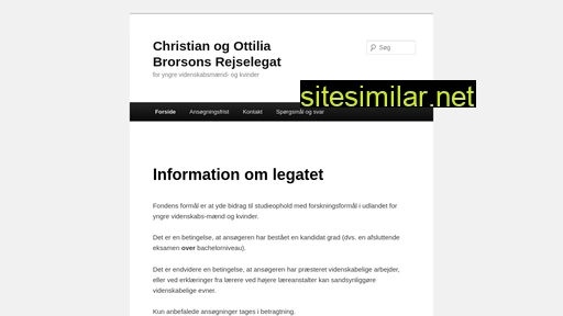 brorsons-rejselegat.dk alternative sites