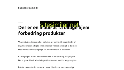 budget-reklame.dk alternative sites