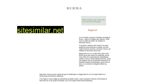 burma2007.dk alternative sites