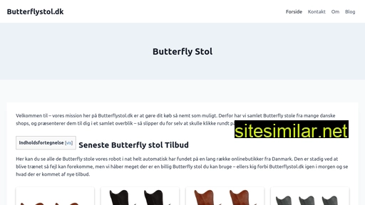butterflystol.dk alternative sites