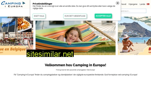 camping-i-europa.dk alternative sites