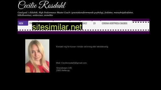 cecilierosdahl.dk alternative sites