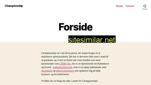 championchip.dk alternative sites