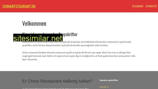 chinarestaurant.dk alternative sites