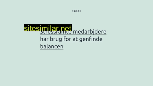 cogci.dk alternative sites