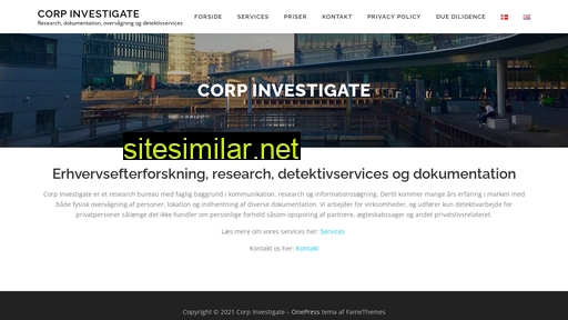 corpinvestigate.dk alternative sites