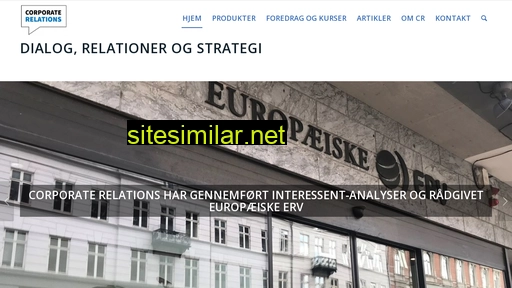 corporaterelations.dk alternative sites