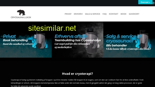 cryosaunalux.dk alternative sites