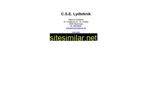 cselydteknik.dk alternative sites