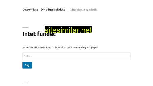 customdata.dk alternative sites
