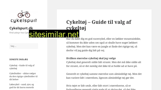 cykelspurt.dk alternative sites