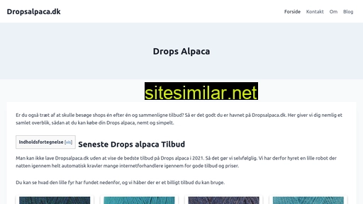dropsalpaca.dk alternative sites
